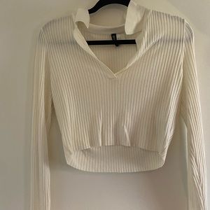 H&M collared long sleeve top